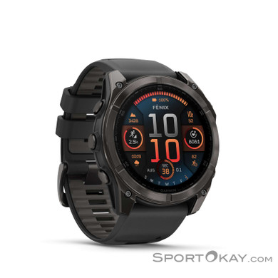 Garmin Fenix 8 Amoled 51mm Sportuhr-Schwarz-One Size