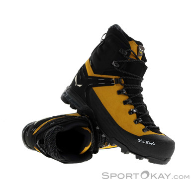 Salewa Ortles Ascent Mid GTX Herren Bergschuhe Gore-Tex-Gelb-8,5