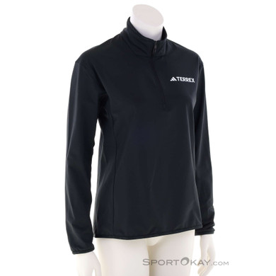 adidas Terrex MT CW HZ T FL Damen Fleecejacke-Schwarz-M