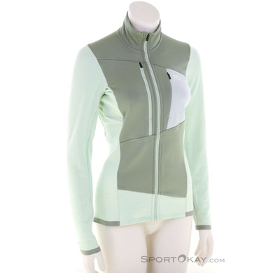 Ortovox Fleece Grid Damen Fleecejacke-Hell-Grau-M