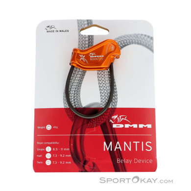 DMM Mantis Belay Device Sicherungsgerät-Orange-One Size