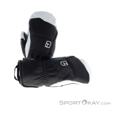 Ortovox Full Leather Mitten Herren Skihandschuhe-Schwarz-M