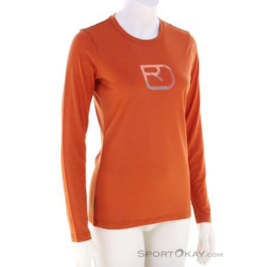 Ortovox 150 Cool MTN Silhouette Damen Shirt-Orange-S