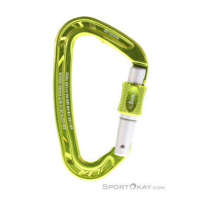 Beal Be Quick Schraubkarabiner-Grün-One Size