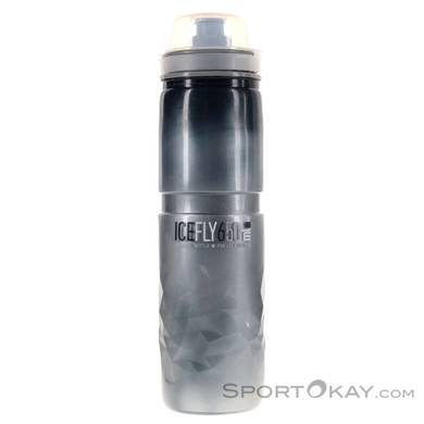 Elite Ice Fly 650ml Thermo Trinkflasche-Dunkel-Grau-One Size