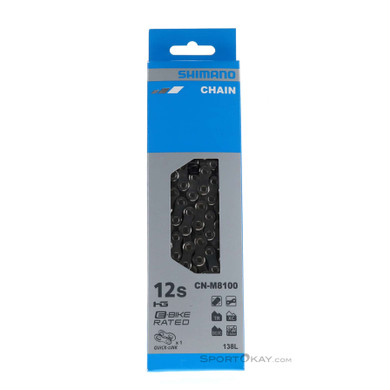 Shimano CN-M8100 12-fach 138GL Kette-Silber-One Size