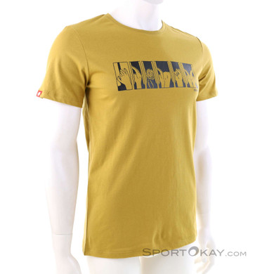 Ocun Classic T Hands in Crack Herren T-Shirt-Gelb-M