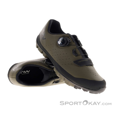 Northwave Hammer Plus Herren Gravelschuhe-Oliv-Dunkelgrün-42
