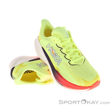 Hoka Mach X3 Damen Laufschuhe-Gelb-7