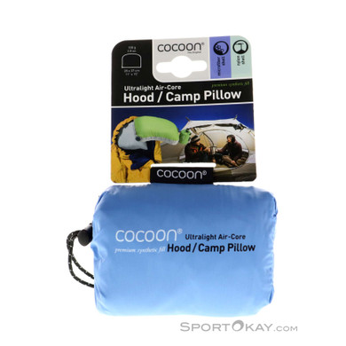 Cocoon Air-Core Hood 28x37cm Reisekissen-Hell-Blau-One Size