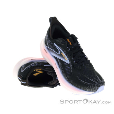 Brooks Glycerin 22 Damen Laufschuhe-Schwarz-7,5