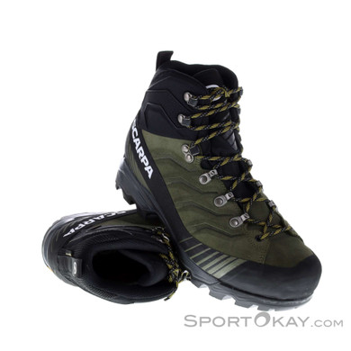 Scarpa Ribelle TRK GTX Herren Bergschuhe Gore-Tex-Oliv-Dunkelgrün-45,5