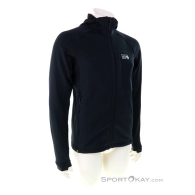 Mountain Hardwear Polartec Power Grid Herren Sweater-Schwarz-XL