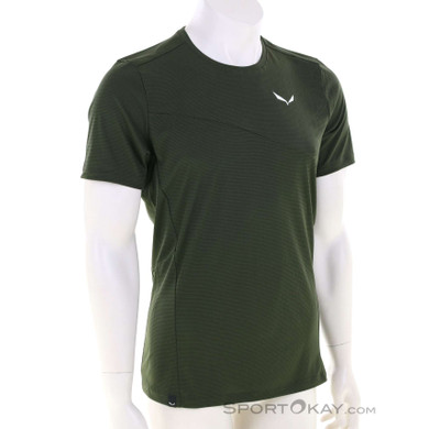 Salewa Puez Sporty Dry Herren Funktionsshirt-Oliv-Dunkelgrün-L