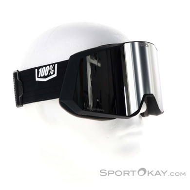 100% Snowcraft XL Hiper Skibrille-Silber-One Size