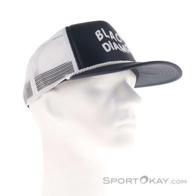 Black Diamond Flat Bill Trucker Schildmütze-Weiss-One Size