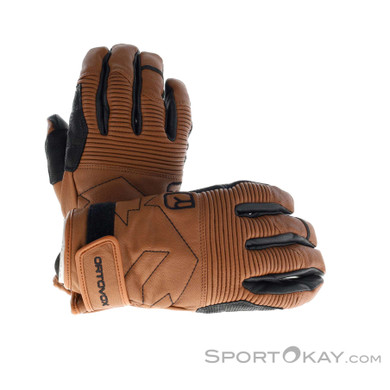 Ortovox Full Leather Skihandschuhe-Braun-S