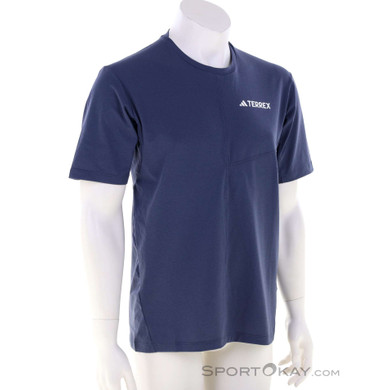 adidas Terrex MT Herren T-Shirt-Dunkel-Blau-M