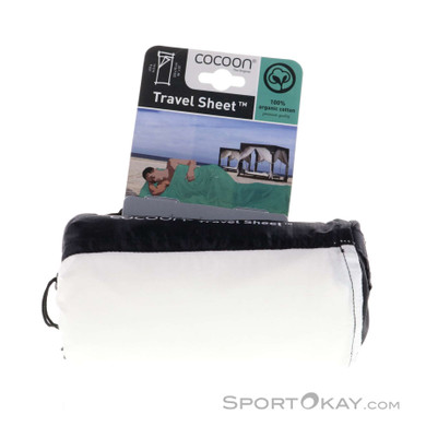 Cocoon Travel Sheet Bio-Baumwoll Schlafsack-Weiss-One Size