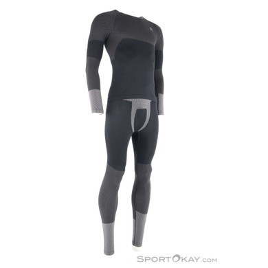 Odlo Fundamentals Performance Warm Set Herren Funktionsbekleidung-Schwarz-S