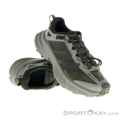 adidas Terrex Freehiker SL GTX Herren Wanderschuhe Gore-Tex-Oliv-Dunkelgrün-9,5