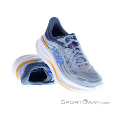 Hoka Bondi 9 Herren Laufschuhe-Hell-Blau-9,5