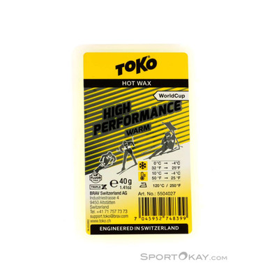 Toko World Cup High Performance Warm 40g Hot Wax