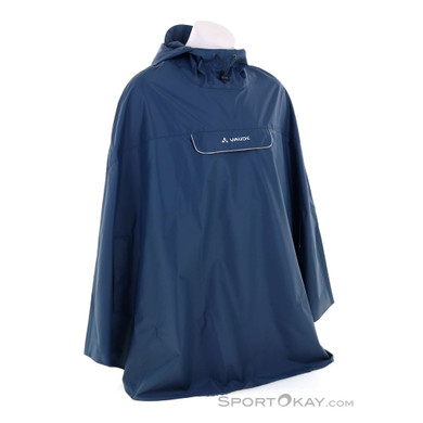 Vaude Valdipino Poncho Regenjacke-Blau-M