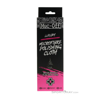 Muc Off Premium Microfibre Poliertuch-Hell-Grau-One Size