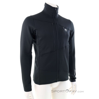 Ortovox Fleece Grid Herren Sweater-Schwarz-M