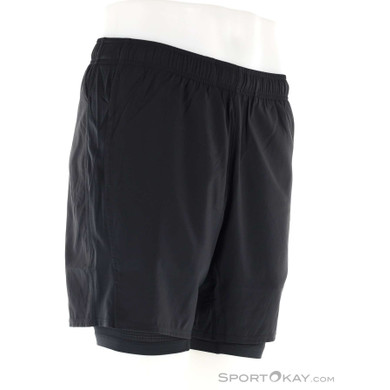 Asics Core 2-N-1 7IN Herren Laufshort-Schwarz-XL