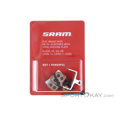Sram Elixir, X0, XX, Level Sintermetall Bremsbeläge-Grau-One Size