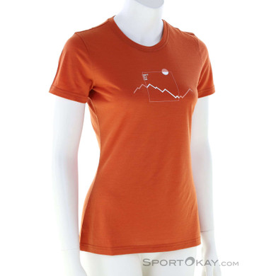 Ortovox 150 Cool Peak Focus Damen T-Shirt-Orange-S