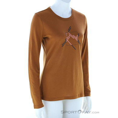 Ortovox 185 Merino MTN Cutout LS Damen Shirt-Braun-S