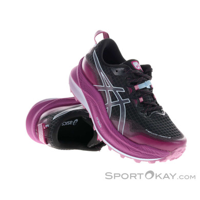 Asics Trabuco Max 3 Damen Traillaufschuhe-Pink-Rosa-8