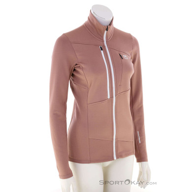 Ortovox Fleece Grid Damen Fleecejacke-Dunkel-Rot-S