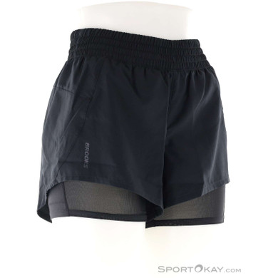 Brooks Dash 2-in-1 Damen Laufshort-Schwarz-L