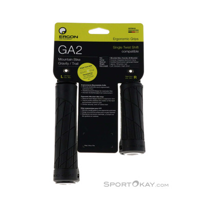 Ergon GA2 Single Twist Griffe-Schwarz-One Size