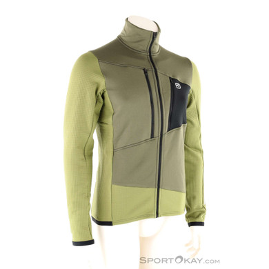 Ortovox Fleece Grid Herren Fleecejacke-Oliv-Dunkelgrün-XL