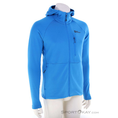 Jack Wolfskin Kolbenberg Hooded FZ Herren Fleecejacke-Blau-M