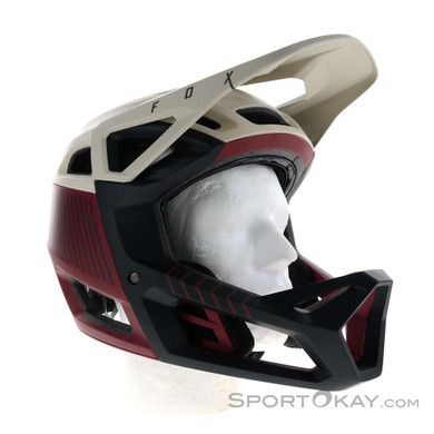 Fox Proframe RS MIPS Fullface Helm-Dunkel-Rot-L