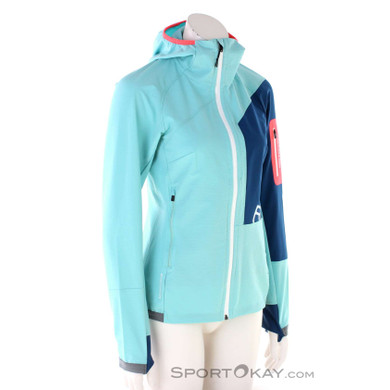 Ortovox Berrino Hooded Damen Tourenjacke-Hell-Blau-XS