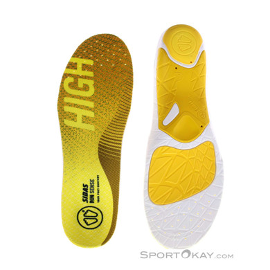 Sidas 3Feet Run Sense High Einlegesohlen-Gelb-S