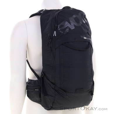 Evoc Trail Pro Blackline 16l Bikerucksack mit Protektor-Schwarz-L-XL