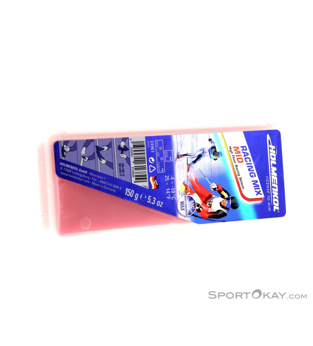 HOLMENKOL RACING MIX MID 150g×3 スキーワックス Holmenkol Racing Mix Mid 150g Wachs - Wachs - Skipflege