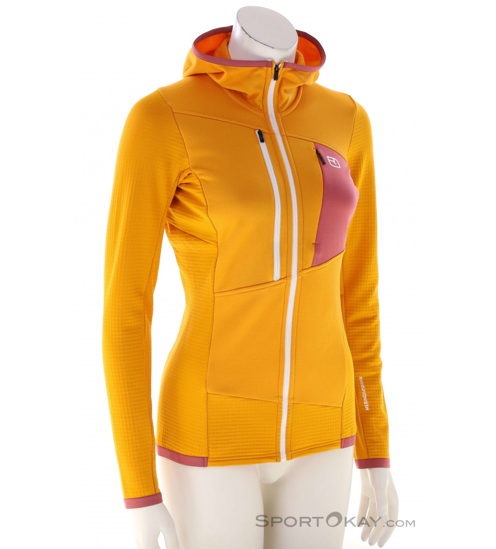 Ortovox Fleece Grid Hoody Damen Fleecejacke