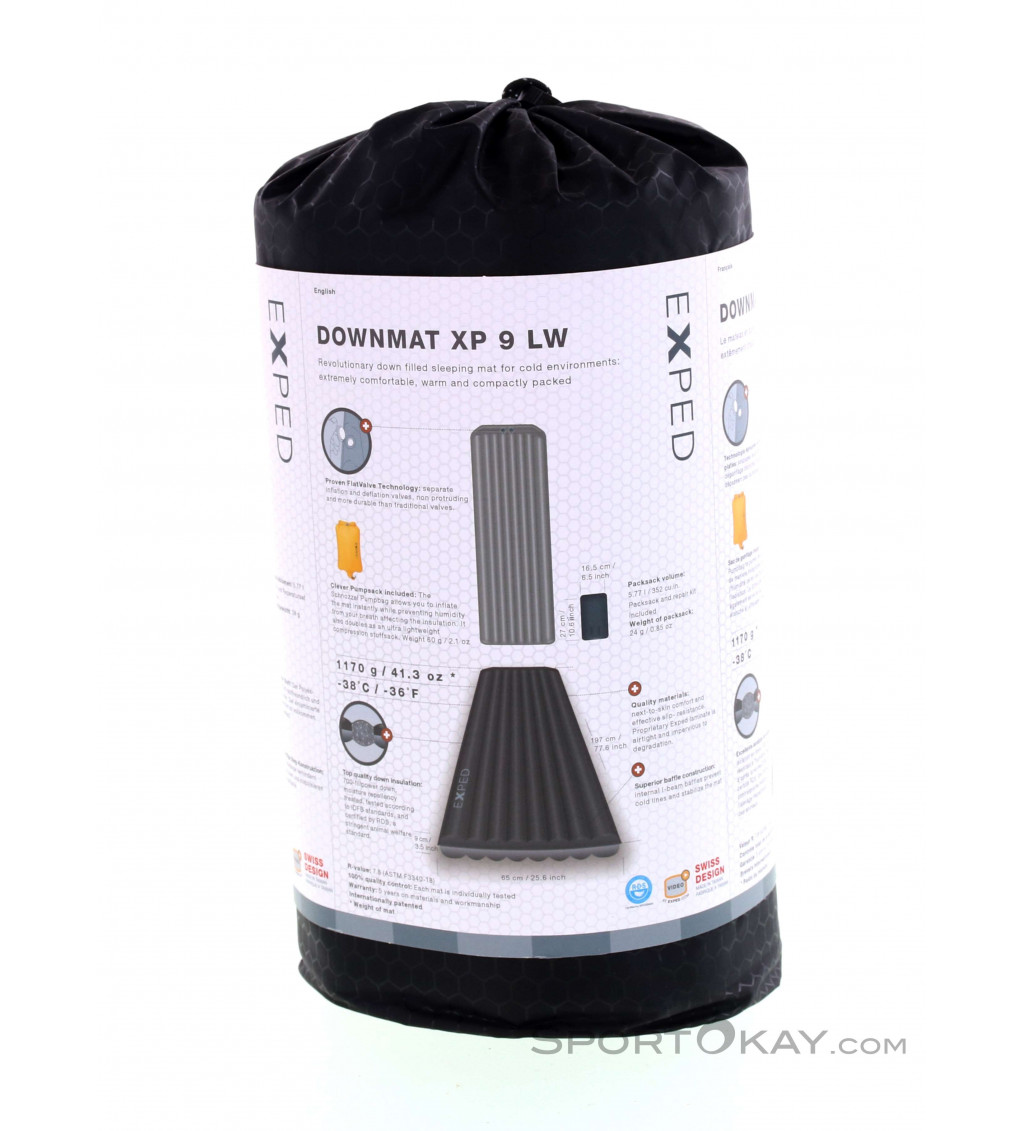 Exped DownMat XP 9 LW 197x65cm Isomatte - Matten - Camping