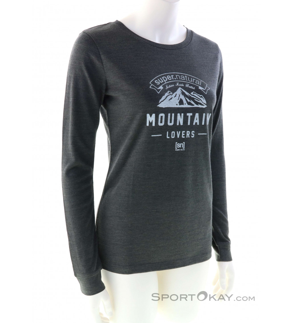 Super Natural Mountain Love LS Damen Shirt