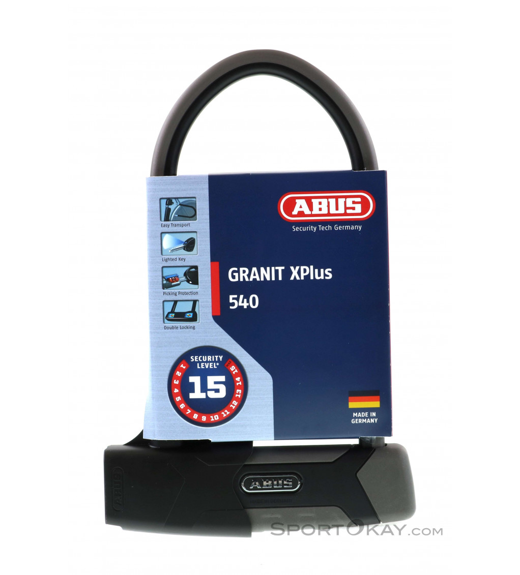 Abus Granit XPlus 540 + USH Halterung 16cm Fahrradschloss