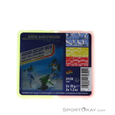 Holmenkol Worldcup Mix Hot Yellow/Red 2x35g Heisswachs-Gelb-One Size